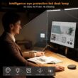Pzloz Led Desk Lamp for Office Home - Eye Caring Architect lamp with Clamp