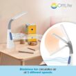 OttLite Cool Breeze LED Lamp with Bladeless Fan Desktop, Table or Nightstand Lamp for Studying or Reading - White OttLite Cool Breeze LED Lamp with Bladeless Fan Desktop, Table or Nightstand Lamp for Studying or Reading - White
