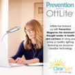 OttLite LED Desk Lamp with Wireless Charging, Prevention Series - White