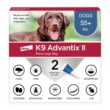 K9 Advantix II Flea & Tick Spot Treatment for Dogs, over 55 lbs (2 Doses)