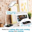 OttLite LED Desk Lamp with Wireless Charging, Prevention Series - White