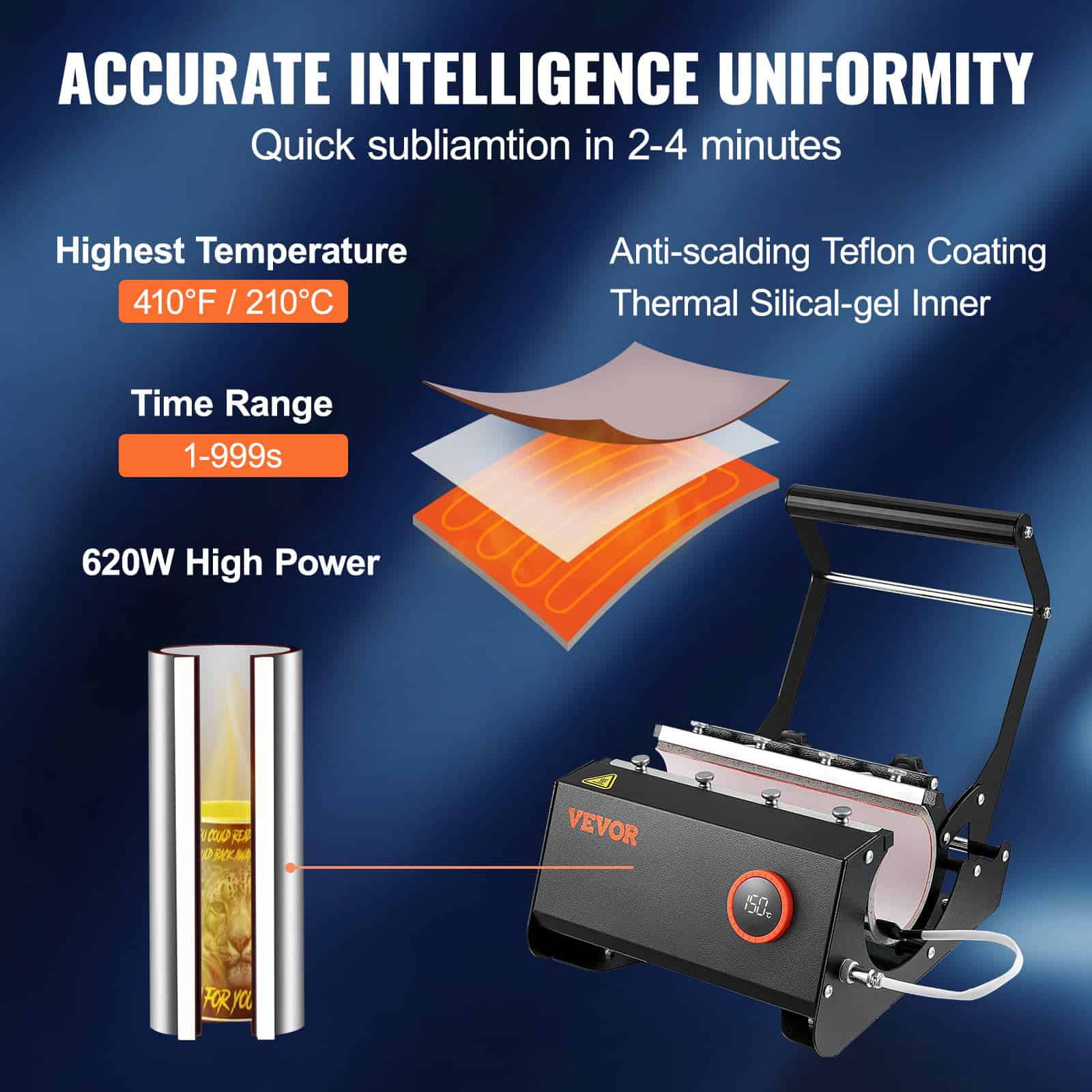 30oz Tumbler Heat Press for Sublimation Transfer 30oz Tumbler Heat Press for Sublimation Transfer - Image 4