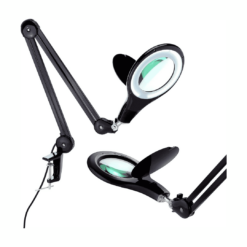 Brightech LightView PRO Magnifying Desk Lamp, 2.25x Light Magnifier - Black