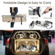 Costway Folding Aluminum Infant Bassinet Reversible Baby Stroller W/ Diaper Bag Beige