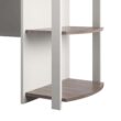 Ameriwood Home Dominic L Desk with Bookshelves, White