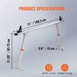 BENTISM Truck Rack Pick up Truck Ladder 17"-29" Height 800 lbs Capacity for Kayak