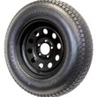 2-Pk Trailer Tire On Black Wheel Modular Rim ST205/75D15 LRC 5 Lug On 4.5 15 x 5.