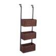 Boston Loft Furnishings Covington 12-in W x 38.25-in H x 8.25-in D Black/Espresso Wicker Basket