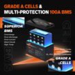 LiTime 12V 100Ah Lithium LiFePO4 Battery for RV, Backup Power, Solar