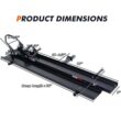 Kojem 79" Motorcycle Carrier Dirt Bike Rack 600 lbs Capacity Black Heavy Duty Steel 2" Hitch Mount Hauler w/ Loading Ramp