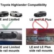 BRIGHTLINES Roof Rack Crossbars Replacement, a Set of 2pcs, Black Aluminum Top Cargo Rack