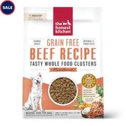 The Honest Kitchen Whole Food Clusters Grain Free Beef Dry Dog Food, 5 lbs.