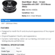 Steel Wheel - Black - 16 Inch - Compatible with 2007 - 2018 Nissan Altima 2008 to 2017