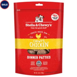 Stella & Chewy's Freeze Dried Raw Dinner Patties High Protein Chewy's Chicken Recipe Dry Dog Food, 25 oz.