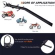 Kojem 79" Motorcycle Carrier Dirt Bike Rack 600 lbs Capacity Black Heavy Duty Steel 2" Hitch Mount Hauler w/ Loading Ramp