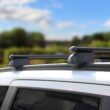Black Roof Rail Rack Cross Bars Luggage Carrier Fits Hyundai Palisade 2020-2023