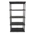 Project Source Plastic 5-Tier Utility Shelving Unit (36-in W x 24-in D x 72-in H)