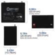 12 Volt 55 Ah Sealed Lead Acid AGM Battery Replaces Kinetik HC1200
