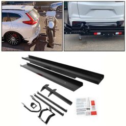Kojem 79" Motorcycle Carrier Dirt Bike Rack 600 lbs Capacity Black Heavy Duty Steel 2" Hitch Mount Hauler w/ Loading Ramp