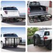 Karmas Product 500 Lbs. Capacity Folding Hitch Mount Cargo Carrier 60’’ x 24’’ x 6.5’’