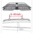 Tyger Auto TG-RK1B942B Heavy Duty Roof Mounted Cargo Basket Rack | L57.5" x W41.7" x H6.3"