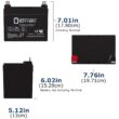 12V 35Ah Pride Mobility Jazzy Select 6 Replacement Battery
