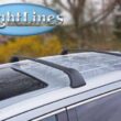 BRIGHTLINES Roof Rack Crossbars Replacement, a Set of 2pcs, Black Aluminum Top Cargo Rack
