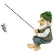 Design Toscano QM2806500 Ziggy, The Fishing Gnome Indoor/Outdoor Garden Sitter Statue, Full Color Finish