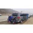 Kojem 79" Motorcycle Carrier Dirt Bike Rack 600 lbs Capacity Black Heavy Duty Steel 2" Hitch Mount Hauler w/ Loading Ramp