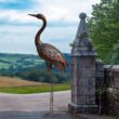 chisheen Outdoor Garden Crane Statues and Sculptures Metal Yard Art Statue for Garden Decoration Large Size