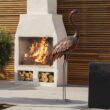 chisheen Outdoor Garden Crane Statues and Sculptures Metal Yard Art Statue for Garden Decoration Large Size