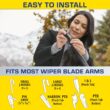 Rain-X - 810165 Latitude Water Repellency Wiper Blade, 22 Inch - 2 Pack