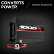 Schumacher 1000 Continuous Watt/2000 Peak Watt Power Inverter – Convert 12V DC Power to 120V AC Household Power