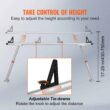BENTISM Truck Rack Pick up Truck Ladder 17"-29" Height 800 lbs Capacity for Kayak