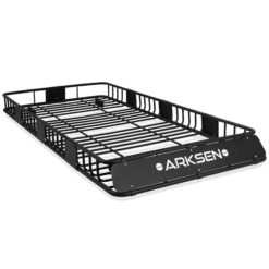 ARKSEN 84"x 39"x 6" Universal Roof Rack Cargo Extension Car Top Luggage Holder Carrier Basket SUV Camping, Black