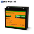 Eco-Worthy 12V 20AH Lithium Battery LiFePO4 Battery Deep Cycle for Outdoor Camping RV Boat Solar System
