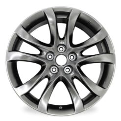 19" 19x7.5" Automotive Rim New Single Wheel for Mazda 6 2014 - 2017 Dark Hyper Silver OEM Quality Replacement