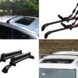 BRIGHTLINES Roof Rack Crossbars Replacement, a Set of 2pcs, Black Aluminum Top Cargo Rack