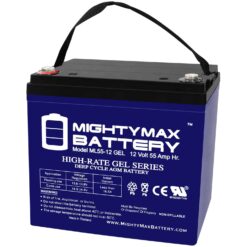 Mighty Max Battery 12V 55AH GEL Battery Replacement for 8A22NF