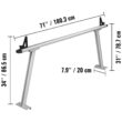 BENTISM Truck Rack 71"x31" Size 800 lbs Capacity Pick up Truck Ladder Truck Bed Rack with Adjustable Tie-downs for Kayak BENTISM Truck Rack 71"x31" Size 800 lbs Capacity Pick up Truck Ladder Truck Bed Rack with Adjustable Tie-downs for Kayak