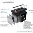 12 Volt 55 Ah Sealed Lead Acid AGM Battery Replaces Kinetik HC1200