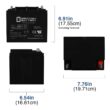 12V 50AH Replacement Battery for ActiveCare Prowler 3310, 3410