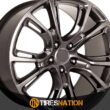 OE Creations Aluminum Rim PR137 20X9in Hyper Silver Dark Finish