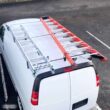Vantech GFY Heavy Duty 3 Bar Ladder Roof Rack Fits: Chevy Express All Year & Trims (Black)