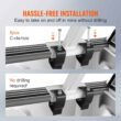 BENTISM Truck Rack Pick up Truck Ladder 17"-29" Height 800 lbs Capacity for Kayak