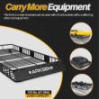 ARKSEN 84"x 39"x 6" Universal Roof Rack Cargo Extension Car Top Luggage Holder Carrier Basket SUV Camping, Black