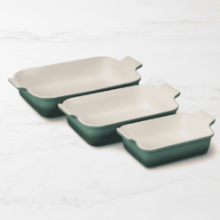 Le Creuset Heritage Open Rectangular Dishes, Set of 3 - Artichaut