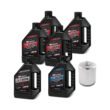 Maxima Racing Oils 90-119016C Maxima 90-119016C Twin Cam Synthetic 20W-50 Chrome Filter Complete Oil Change Kit, 6 quart, 1 Pack