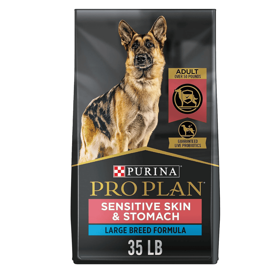 Purina Pro Plan Specialized Sensitive Skin & Stomach With Probiotics Large Breed Dry Dog Food, 35 lbs. Purina Pro Plan Specialized Sensitive Skin & Stomach With Probiotics Large Breed Dry Dog Food, 35 lbs.