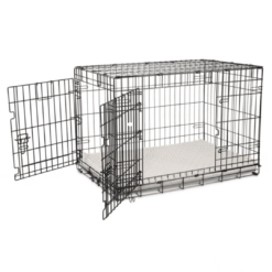 EveryYay Going Places 2-Door Folding Dog Crate, 36.8" L X 23.2" W X 24.9" H - Lagre
